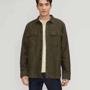 Everlane The Heavyweight Overshirt | Uniform Heathered Green Size XS
